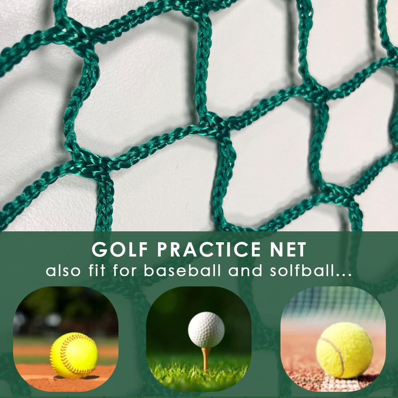 Golf Driving Cage - 10X10Ft, Hitting Net with Target Cloth & Steel Frame for Full Swing Indoor/Outdoor Practice - Image 4