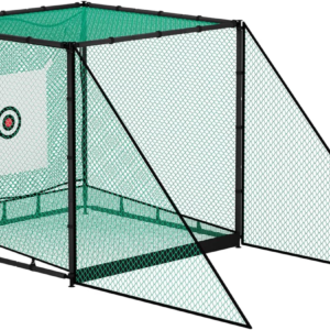Golf Driving Cage - 10X10Ft, Hitting Net with Target Cloth & Steel Frame for Full Swing Indoor/Outdoor Practice